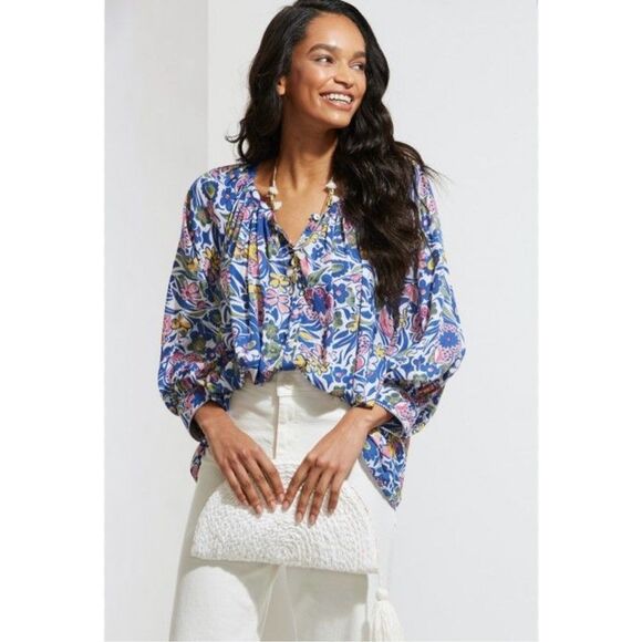 Roller Rabbit Chadas Ada floral blouse - Picture 1 of 10